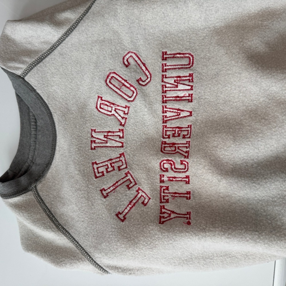 League Cornell University Grey Crewneck Sweatshirt Pullover Embroidered Small - Picture 15 of 16